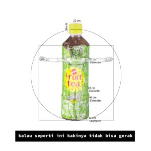 3 Tips Mendesain Maskot (Untuk Versi Kostum) 4 Maskot Fuit Tea - ukur proporsionalitasnya