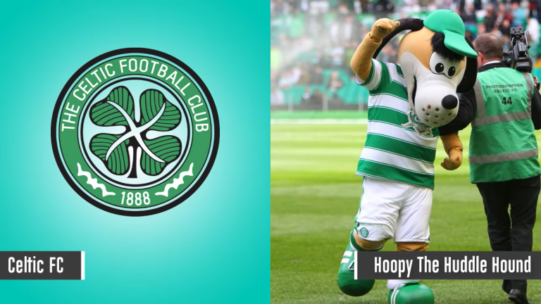 Maskot Celtic - Hoopy The Huddle Hound