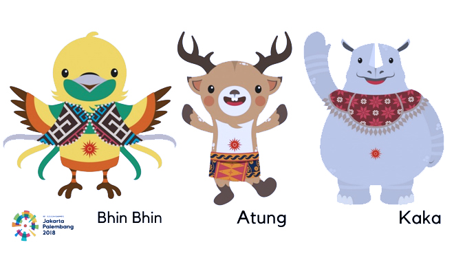 Yuk Kenalan dengan Bhin Bhin, Atung, dan Kaka: Maskot Asian Games 2018 1 Yuk Kenalan dengan Bhin Bhin, Atung, dan Kaka: Maskot Asian Games 2018 1