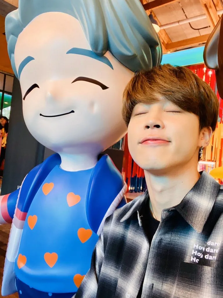 jimin with his character